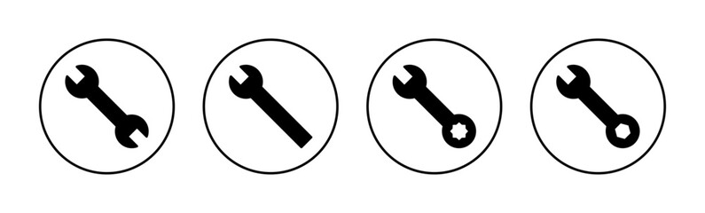 Wrench icon vector for web and mobile app. repair icon. tools sign and symbol