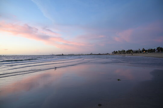 Australian beach view near sunset