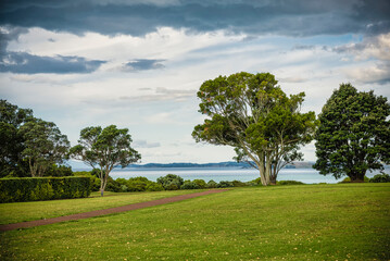 seaside park in Auckland, New Zealand.