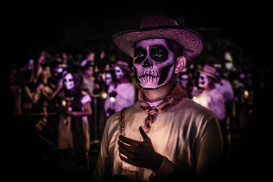 Person with Skull and Crossbones  Día de Muertos Day of the Dead