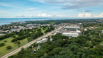 New sports stadiums and facilities being built in the east of Honiara city.