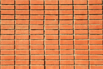 Texture of red brick wall as background