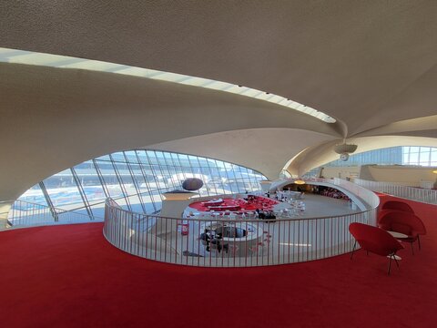Old TWA Terminal (Now TWA Hotel) at John F. Kennedy International Airport - New York, USA