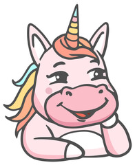 Kawaii Unicorn Cartoon