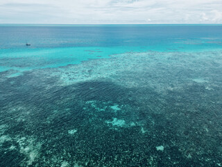 view over great barrier reef
