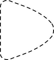 Triangle dash line