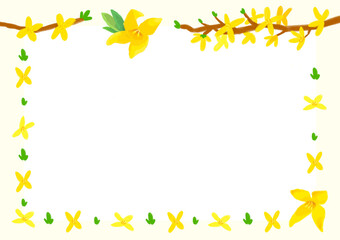frame of flowers