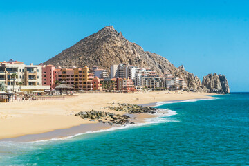 Tropical Beach in Cabo San Lucas, Baja California Sur, Mexico.	