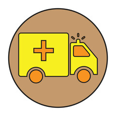 Ambulance, emergency, hospital icon