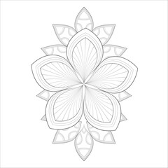 Perfect coloring book of pleasing doodle flowers for holidays at home