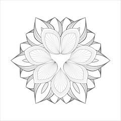 Perfect coloring book of pleasing doodle flowers for holidays at home