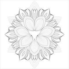 Perfect coloring book of pleasing doodle flowers for holidays at home