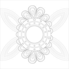 Perfect coloring book of pleasing doodle flowers for holidays at home