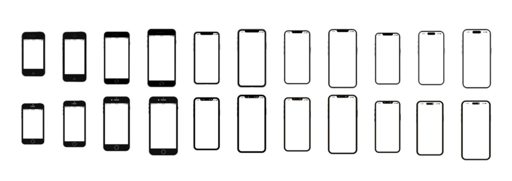 Iphone Mockup - Every screen up to 2023