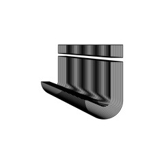 Alphabet font letters and numbers modern abstract design with line vector illustration	