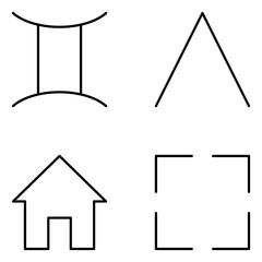 Fototapeta premium Symbol Vector Line Icons