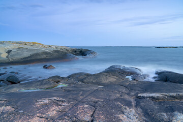 The rocky coast of Norway in Ytre Hvaler National Park