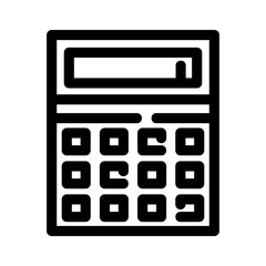 calculator icon or logo isolated sign symbol vector illustration - high quality black style vector icons
