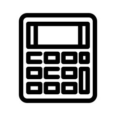 calculator icon or logo isolated sign symbol vector illustration - high quality black style vector icons
