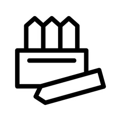 chalk icon or logo isolated sign symbol vector illustration - high quality black style vector icons
