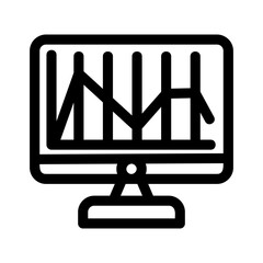 chart icon or logo isolated sign symbol vector illustration - high quality black style vector icons
