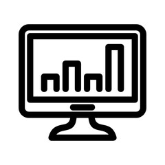 chart icon or logo isolated sign symbol vector illustration - high quality black style vector icons
