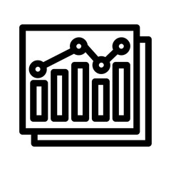 chart icon or logo isolated sign symbol vector illustration - high quality black style vector icons
