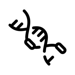 dna spiral icon or logo isolated sign symbol vector illustration - high quality black style vector icons
