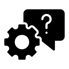 help glyph icon