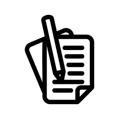 essay icon or logo isolated sign symbol vector illustration - high quality black style vector icons
