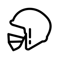 helmet icon or logo isolated sign symbol vector illustration - high quality black style vector icons
