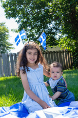 celebrates the national holiday,
Drapeau qu&eacute;bec - Happy Quebec Day
Quebec's National Holiday,
La Fete Nationale du Quebec,
St. Jean-Baptiste
