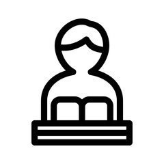 learning icon or logo isolated sign symbol vector illustration - high quality black style vector icons
