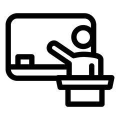 lecture icon or logo isolated sign symbol vector illustration - high quality black style vector icons
