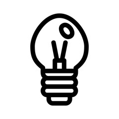 Fototapeta premium light bulb icon or logo isolated sign symbol vector illustration - high quality black style vector icons 