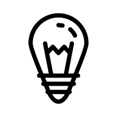 light bulb icon or logo isolated sign symbol vector illustration - high quality black style vector icons
