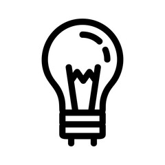 light bulb icon or logo isolated sign symbol vector illustration - high quality black style vector icons
