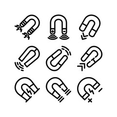 magnet icon or logo isolated sign symbol vector illustration - high quality black style vector icons
