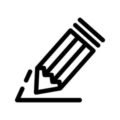 pencil icon or logo isolated sign symbol vector illustration - high quality black style vector icons
