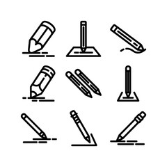 pencil icon or logo isolated sign symbol vector illustration - high quality black style vector icons
