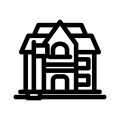 school icon or logo isolated sign symbol vector illustration - high quality black style vector icons
