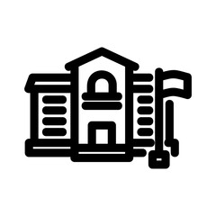 school icon or logo isolated sign symbol vector illustration - high quality black style vector icons
