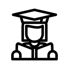 student icon or logo isolated sign symbol vector illustration - high quality black style vector icons
