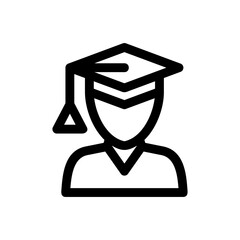 student icon or logo isolated sign symbol vector illustration - high quality black style vector icons
