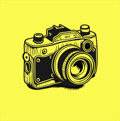 Camera photography logo. Abstract camera icon vector design template. camera illustration