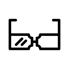 eye glasses icon or logo isolated sign symbol vector illustration - high quality black style vector icons
