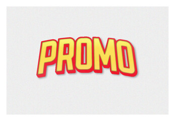 Promo typography premium editable text effect	