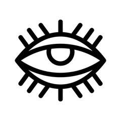 eyelashes icon or logo isolated sign symbol vector illustration - high quality black style vector icons
