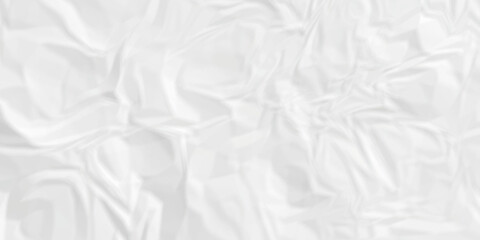 White paper crumpled texture. white fabric textured crumpled white paper background. panorama white paper texture background, crumpled pattern texture backgrund.