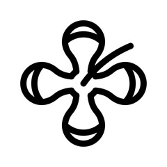 hibiscus icon or logo isolated sign symbol vector illustration - high quality black style vector icons
